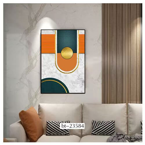 Art Printing Mirror Glass Coating 50*50cm Frame Included