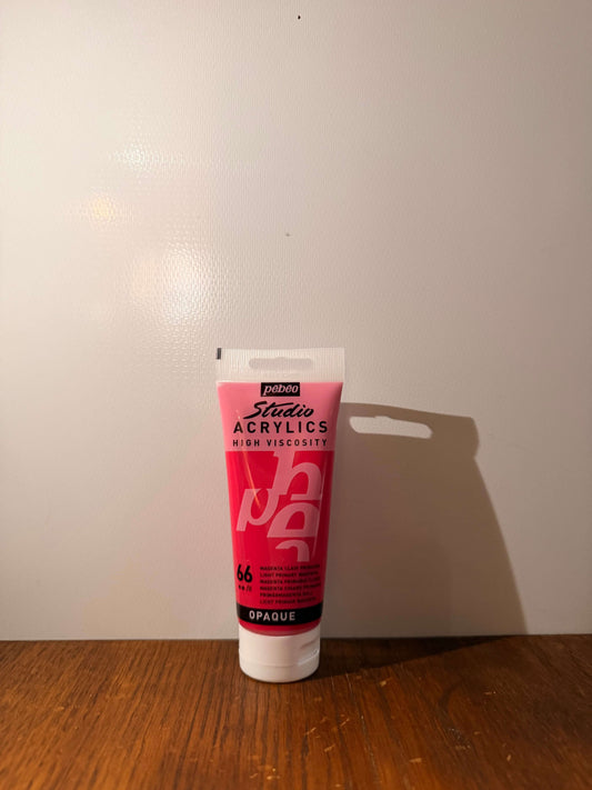 Pebeo Studio Acrylic – Light Primary Magenta (66) - 100ml