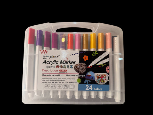 Giorgione Acrylic Markers – 24 Colours