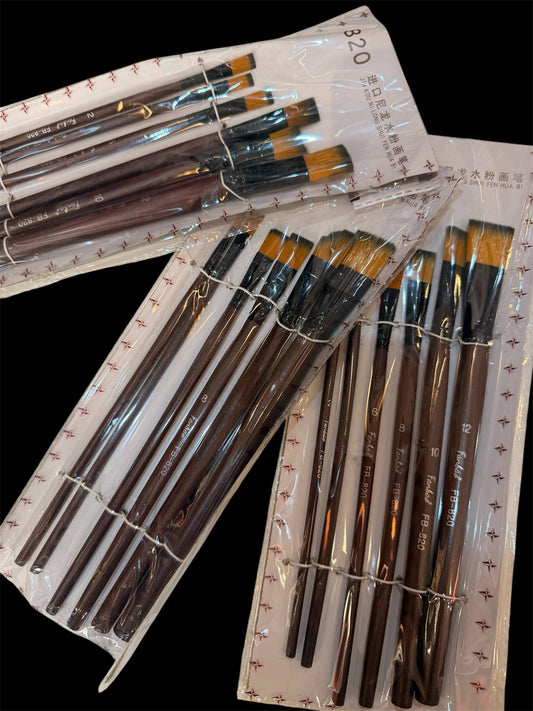 Angled Brush Set (6 Pieces)