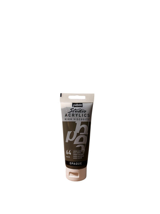 Pebeo Studio Acrylic – Raw Umber (64) - 100ml
