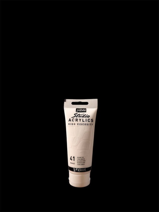 Pebeo Studio Acrylic – Vivid White (41) - 100ml
