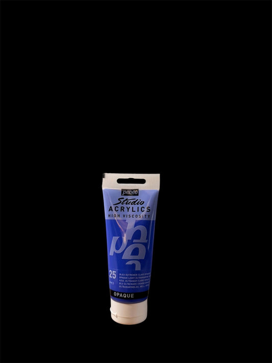 Pebeo Studio Acrylic – Opaque Light Ultramarine Blue (25) - 100ml
