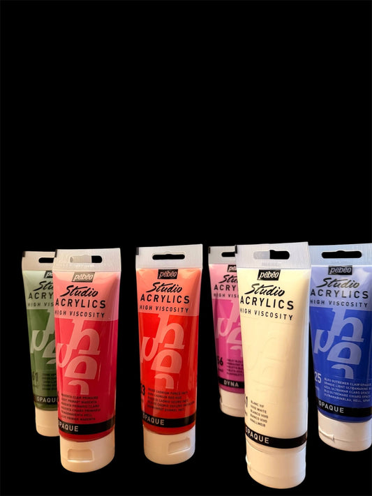 Pebeo Studio Acrylic – Ivory Black (73) - 100ml